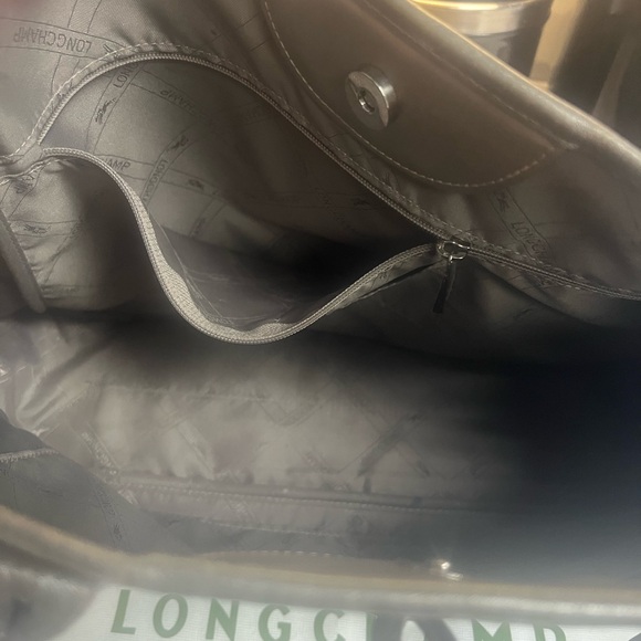 Metallic LongChamp Tote with Toggle Closure & Dust Bag - Picture 5 of 8